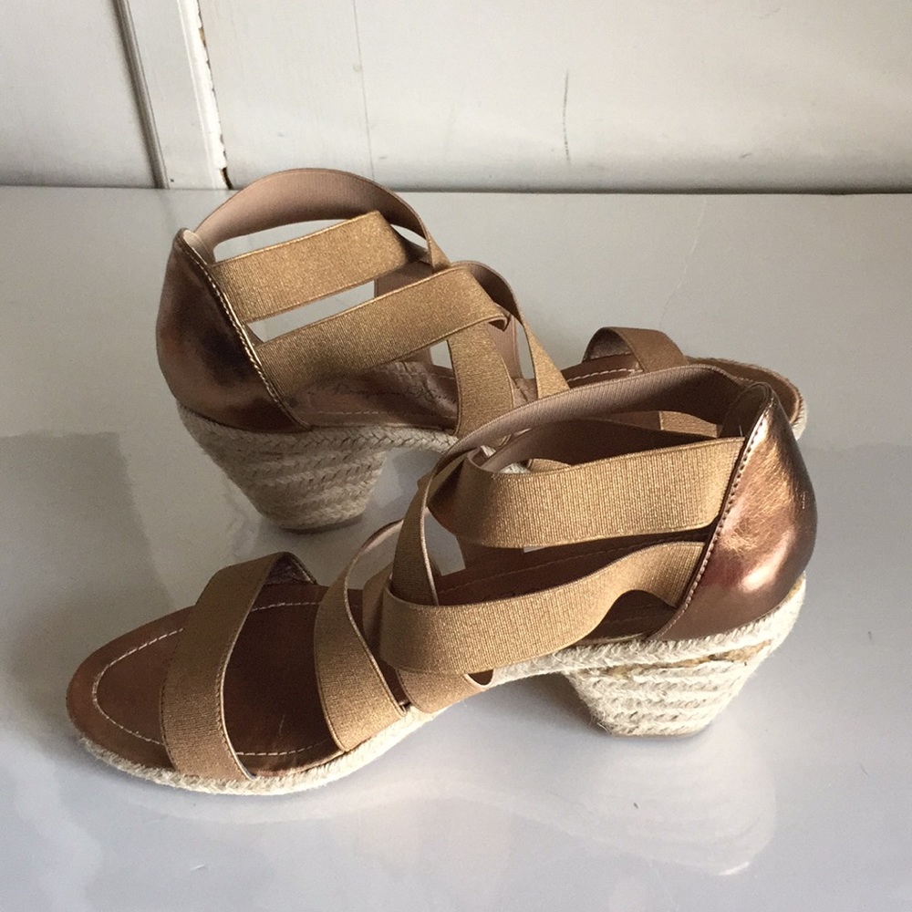 Penny Loves Kenny heeled espadrilles- Great Cond.